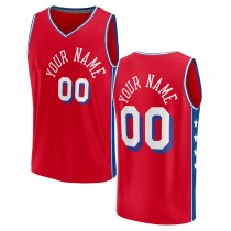 Men's Philadelphia 76ers Fanatics Red Fast Break Custom Jersey