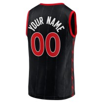 Men's Toronto Raptors Fanatics Black Fast Break Replica Custom Jersey