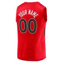 Men's Toronto Raptors Fanatics Red Fast Break Replica Custom Jersey