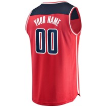 Men's Washington Wizards Fanatics Red Fast Break Custom Replica Jersey