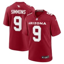 Men's Arizona Cardinals Isaiah Simmons Number 9 Nike Cardinal Game Player Jersey