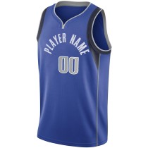 Men's Dallas Mavericks Blue Swingman Custom Jersey