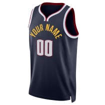 Men's Denver Nuggets Navy 202122 Diamond Swingman Custom Jersey