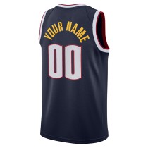 Men's Denver Nuggets Navy 202122 Diamond Swingman Custom Jersey