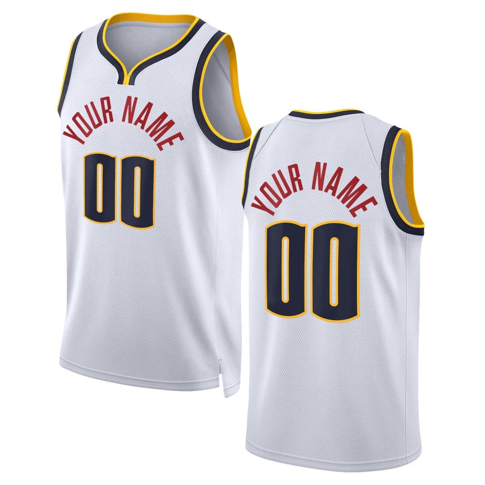 Mens Denver Nuggets Navy Swingman Custom Jersey