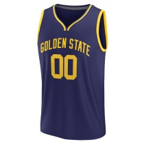 Men's Golden State Warriors Fanatics Navy Fast Break Replica Custom Jersey