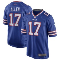 Men's Buffalo Bills Josh Allen Number 17 Nike Royal Team Game Player Jersey