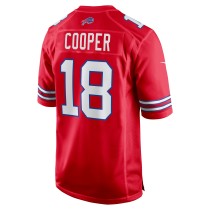 Men's Buffalo Bills Amari Cooper Number 18 Nike Red 2nd Alternate Game Jersey