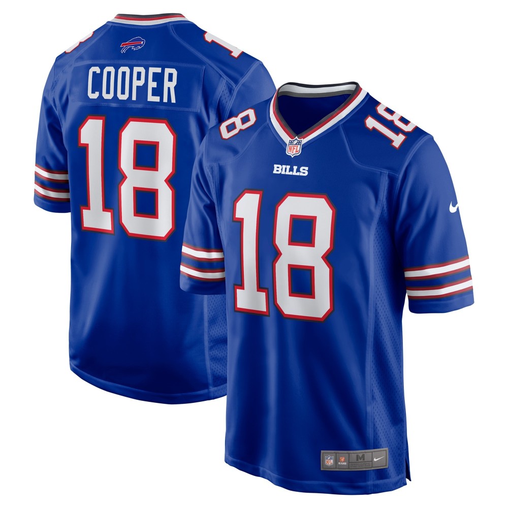 Men's Buffalo Bills Amari Cooper Number 18 Nike Royal Game Jersey