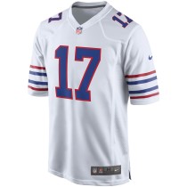 Men's Buffalo Bills Josh Allen Number 17 Nike White Alternate Game Player Jersey