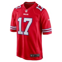 Men's Buffalo Bills Josh Allen Number 17 Nike Red Alternate Game Jersey