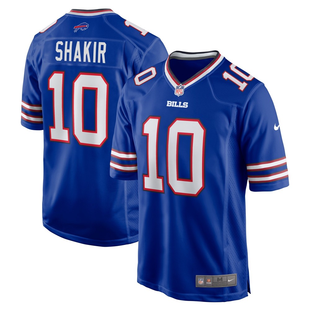 Men's Buffalo Bills Khalil Shakir Number 10 Nike Royal Game Jersey