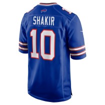 Men's Buffalo Bills Khalil Shakir Number 10 Nike Royal Game Jersey