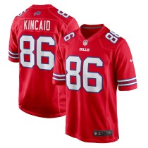 Men's Buffalo Bills Dalton Kincaid Number 86 Nike Red Alternate Game Jersey