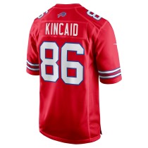 Men's Buffalo Bills Dalton Kincaid Number 86 Nike Red Alternate Game Jersey