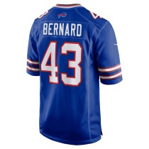 Men's Buffalo Bills Terrel Bernard Number 43  Nike Royal Game Player Jersey