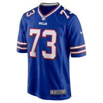 Men's Buffalo Bills Dion Dawkins Number 73 Nike Royal Game Player Jersey