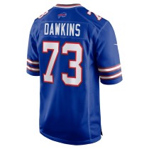 Men's Buffalo Bills Dion Dawkins Number 73 Nike Royal Game Player Jersey