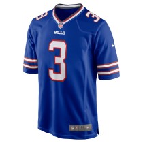 Men's Buffalo Bills Damar Hamlin Number 3 Nike Royal Home Game Player Jersey