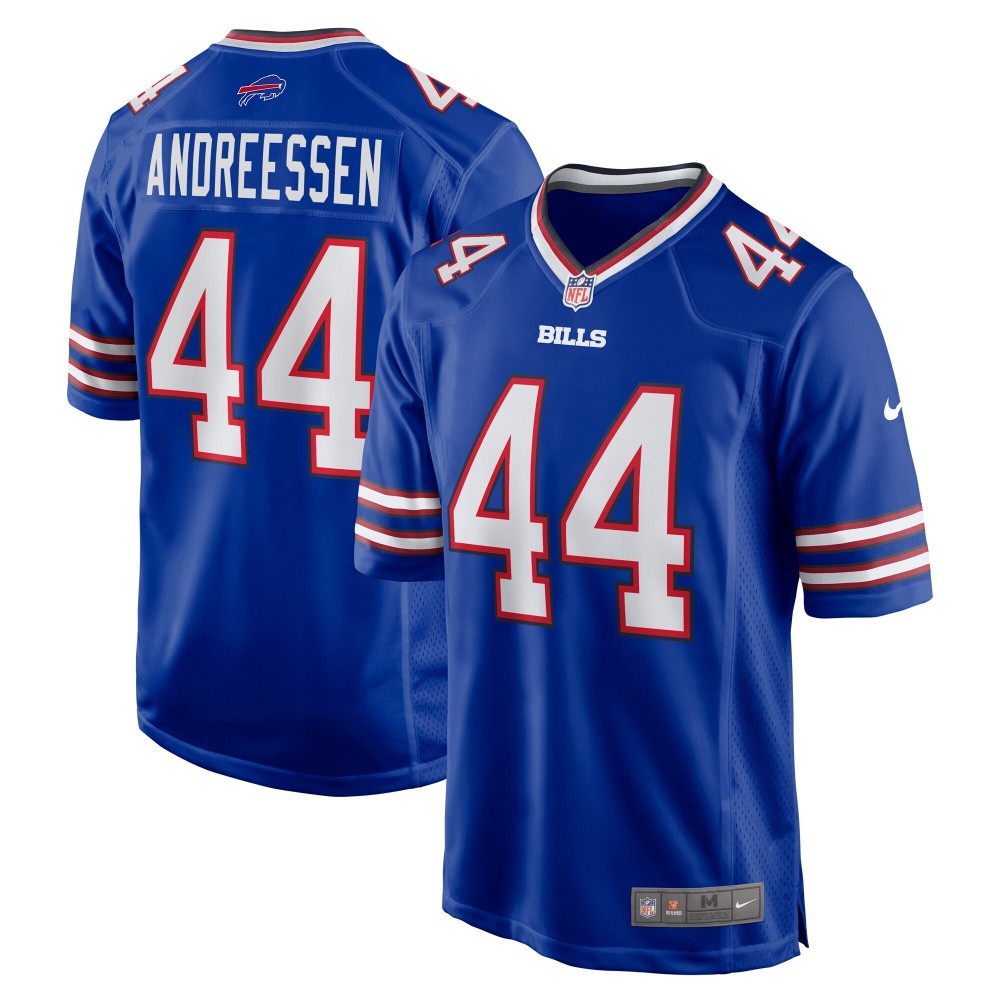 Men's Buffalo Bills Joe Andreessen Nike Royal Game Jersey