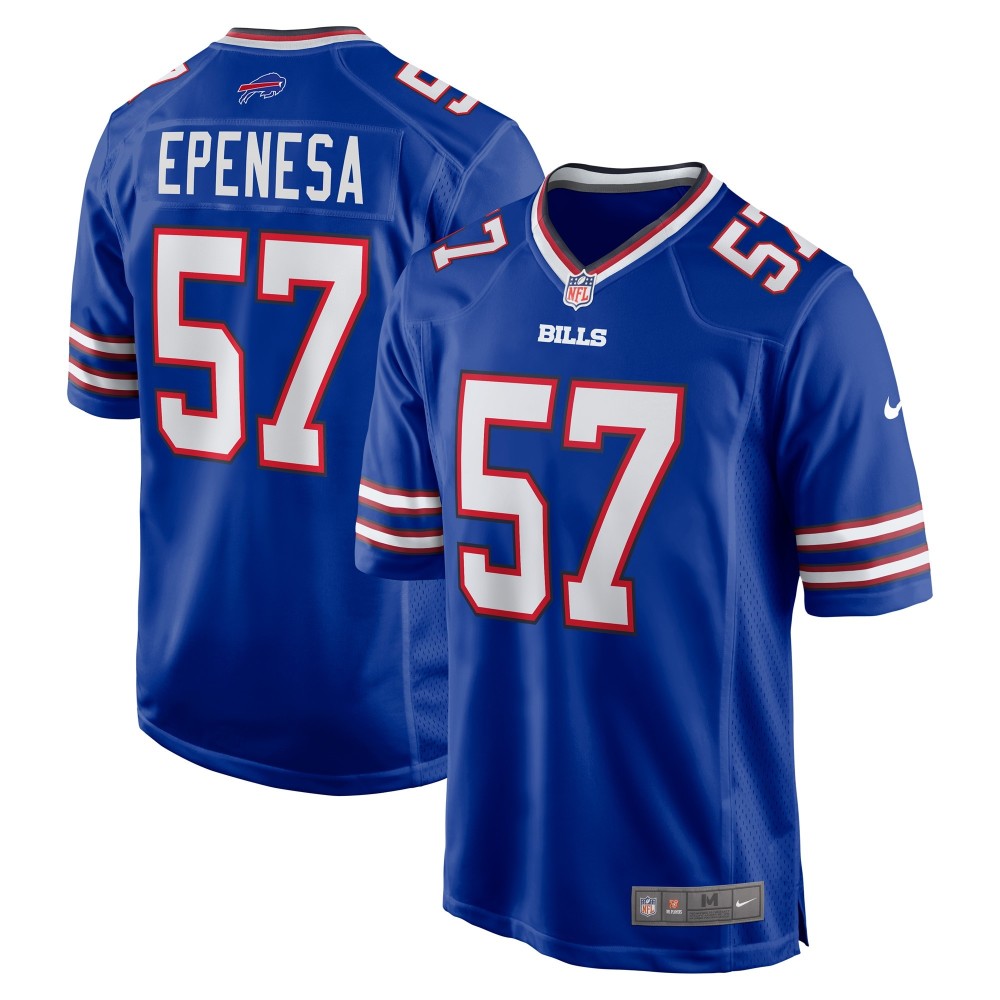 Men's Buffalo Bills A.J. Epenesa Number 57  Nike Royal Game Player Jersey