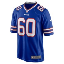 Men's Buffalo Bills Keaton Bills Number 60 Nike Royal Game Jersey