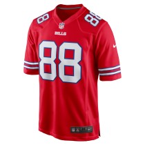 Men's Buffalo Bills Dawson Knox Number 88 Nike Red Alternate Game Jersey