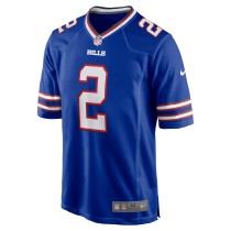 Men's Buffalo Bills Tyler Bass Number 2 Nike Royal Game Player Jersey