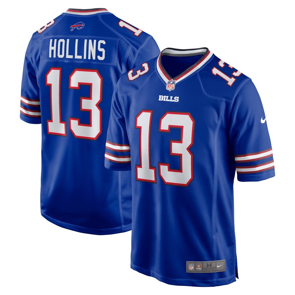 Men's Buffalo Bills Mack Hollins Number 13 Nike Royal Game Jersey