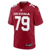 Men's Arizona Cardinals Jacob Slade Number 79 Nike Cardinal Game Jersey