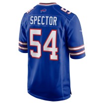 Men's Buffalo Bills Baylon Spector Number 54 Nike Royal Game Jersey