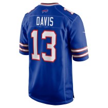 Men's Buffalo Bills Gabriel Davis Number 13 Nike Royal Team Game Player Jersey