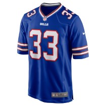 Men's Buffalo Bills Te'Cory Couch Number 33 Nike Royal Game Jersey