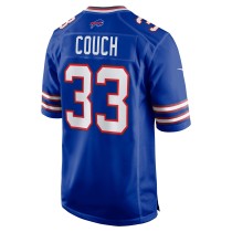 Men's Buffalo Bills Te'Cory Couch Number 33 Nike Royal Game Jersey