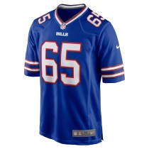 Men's Buffalo Bills Mike Edwards Number 65 Nike Royal Game Jersey