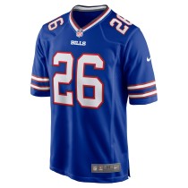 Men's Buffalo Bills Ty Johnson Number 26 Nike Royal Team Game Jersey