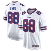 Men's Buffalo Bills Dawson Knox Number 88 Nike White Away Game Player Jersey