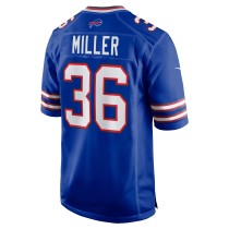 Men's Buffalo Bills Herb Miller Number 36 Nike Royal Game Jersey