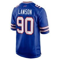 Men's Buffalo Bills Shaq Lawson Number 90 Nike Royal Player Game Jersey