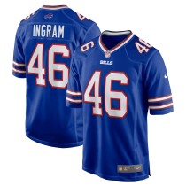 Men's Buffalo Bills Ja'Marcus Ingram Number 46 Nike Royal Player Game Jersey