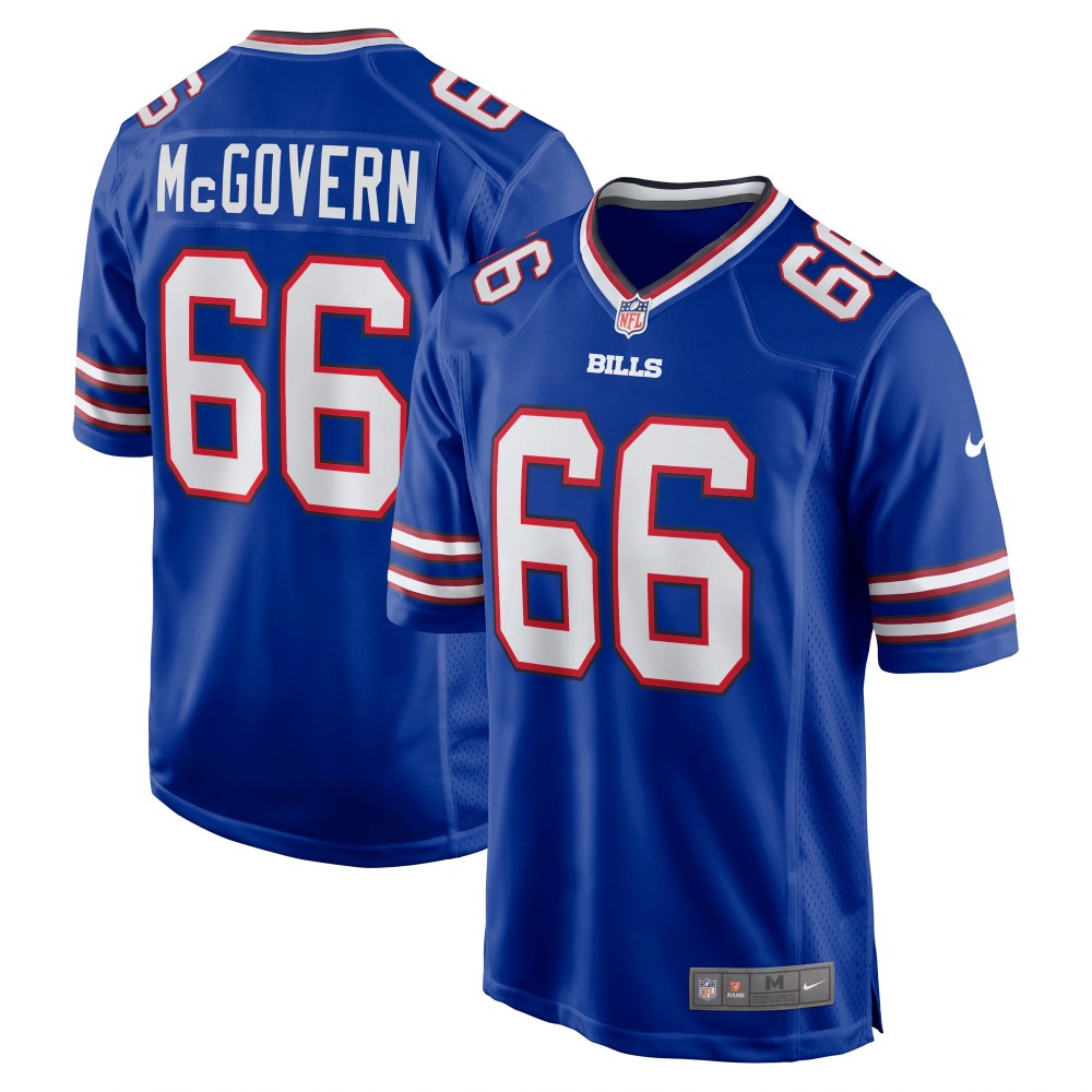 Men's Buffalo Bills Connor McGovern Number 66 Nike Royal Game Player Jersey