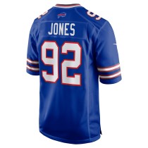 Men's Buffalo Bills DaQuan Jones Number 92 Nike Royal Game Player Jersey