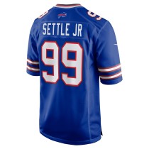 Men's Buffalo Bills Tim Settle Number 99 Nike Royal Game Jersey