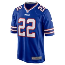 Men's Buffalo Bills Damien Harris Number 22 Nike Royal Game Player Jersey