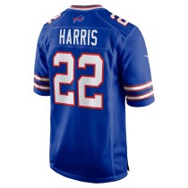 Men's Buffalo Bills Damien Harris Number 22 Nike Royal Game Player Jersey