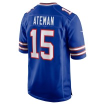 Men's Buffalo Bills Marcell Ateman Number 15 Nike Royal Team Game Jersey