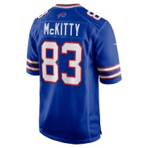 Men's Buffalo Bills Tre McKitty Number 83 Nike Royal Team Game Jersey