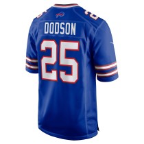 Men's Buffalo Bills Tyrel Dodson Number 25 Nike Royal Team Game Jersey