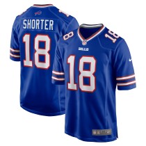 Men's Buffalo Bills Justin Shorter Number 18 Nike Royal Home Game Jersey