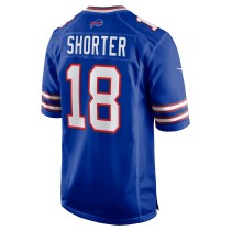 Men's Buffalo Bills Justin Shorter Number 18 Nike Royal Home Game Jersey